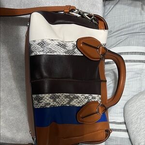 Tod's Multicolor Striped Shoulder Bag